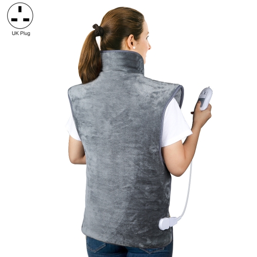 Heated Shoulder Guards Neck Guards Electric Heated Shawls Electric Blankets UK Plug(Dark Gray)