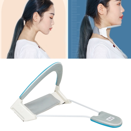 

Kang Xin Prevent Myopic Hunchback Corretor Adult Cervical Spine Protector, Size: S(Blue)