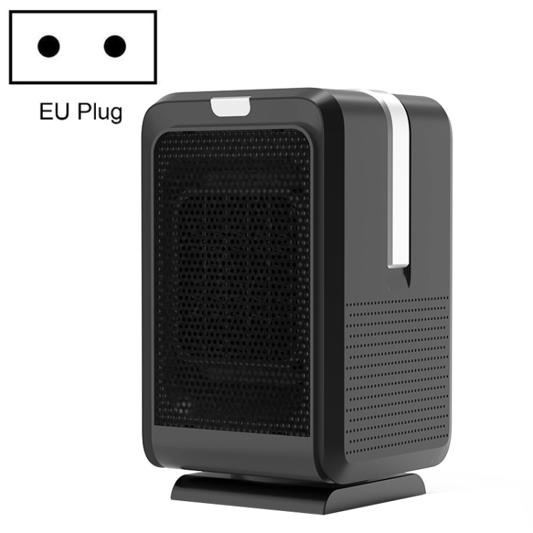 

Home Desktop Heating and Cooling Dual-purpose Mini Heater, EU Plug, Style: Without Remote Control (Black)