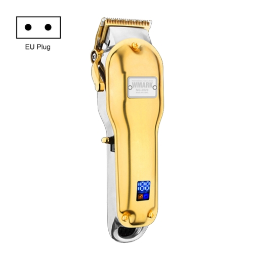 

WMARK NG-2020B Metal Hair Clipper With LED Display Rechargeable Clipper, EU Plug, Color: Gold