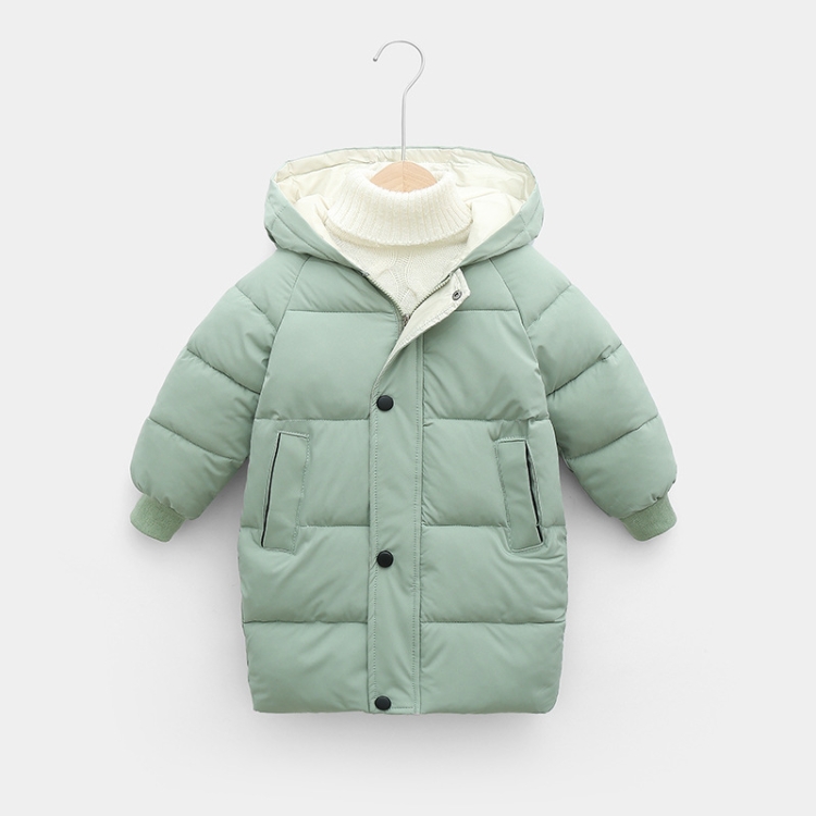 

JT-1001 Children Thickened Windproof And Warm Cotton Clothes Coat, Size: 100(Bean Green)
