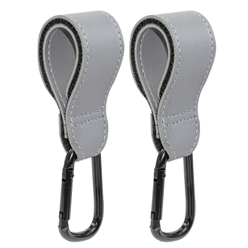 

2 PCS Simple Multifunctional Electric Vehicle Bicycle Aluminum Alloy Climbing Buckle(Grey)