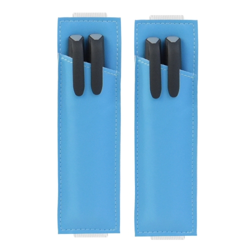 

2PCS Adjustable Elastic Belt Minimizes Commercial Receptacle PU Pencil Case(Blue)