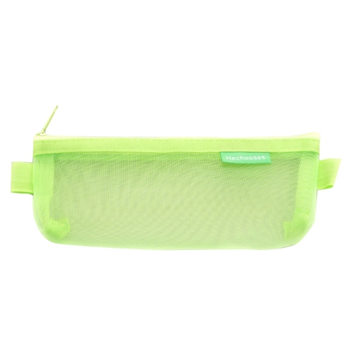 

10PCS Hechooses D033 Transparent Mesh Exam Portable Pen Bag, Style: Triangle (Green)