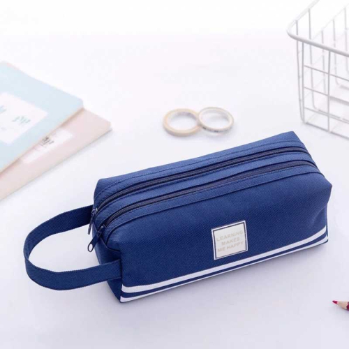 Angoo Double Face Pencil Bag Pen Case Special Macaron Color Dual Side  Canvas Storage Pouch Stationery School Travel Gift F899