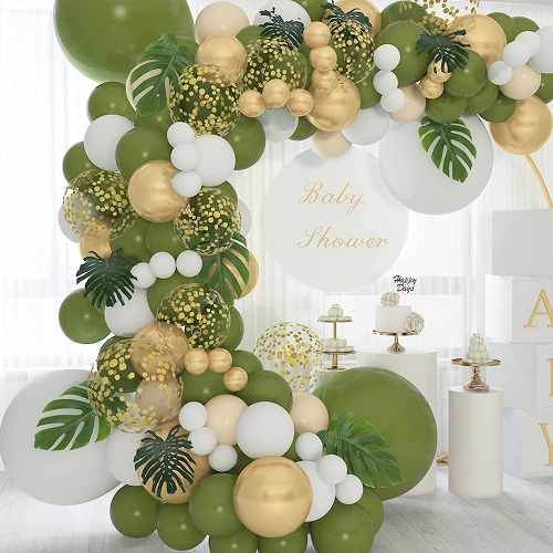 

129 In 1 Olive Green Balloon Set Birthday Party Decorations