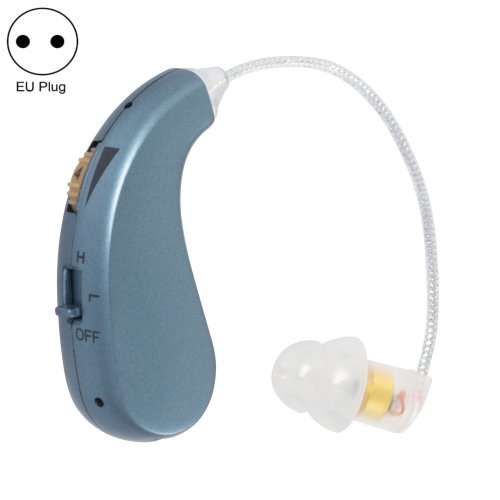 

Portable Rechargeable Invisible Hearing Aid EU Plug(Blue)