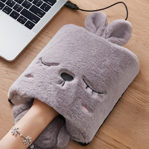 

USB Heated Mouse Pad Winter Warm Electric Gloves, Color: 5V Gray