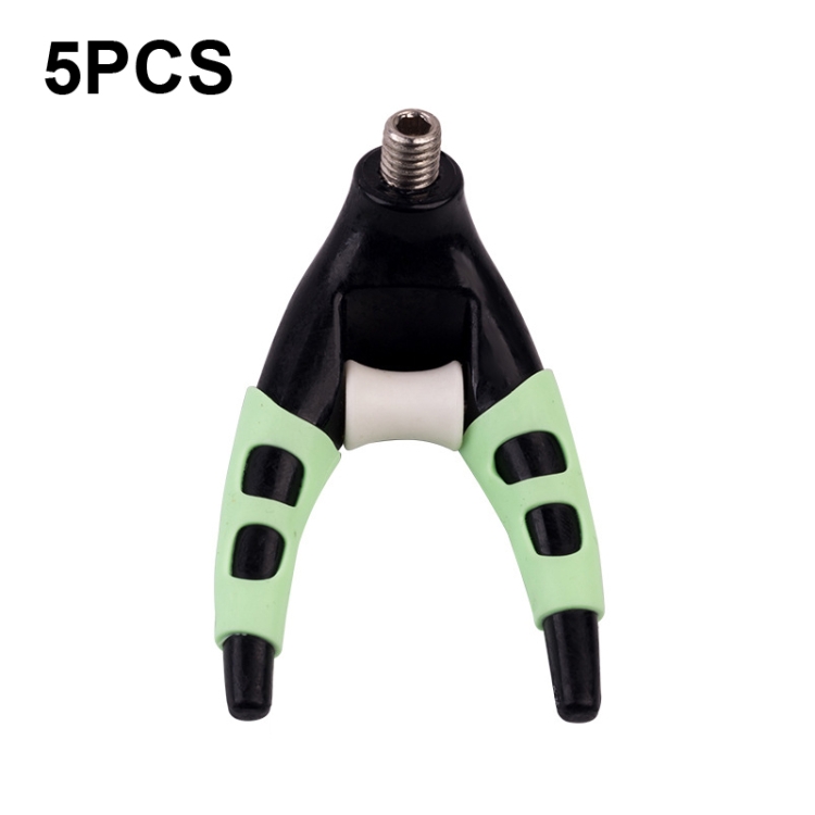 

5 PCS Detachable Luminous Claw Turret Bracket Head Fishing Rod Head Bracket Accessories, Size: Small