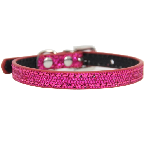 

1.0 x 25cm Glitter Diamond Cat Neck Collar Decorative Supplies, Color: No Diamond Rose Red