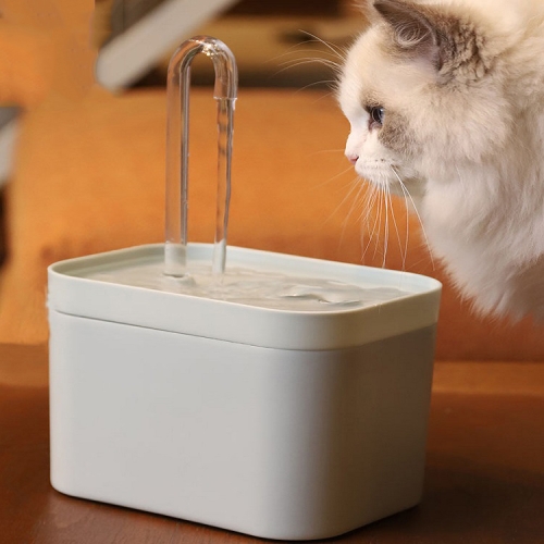 

Cat Automatic Circulation Flow Drinking Fountain USB Anti-drying(Transparent)