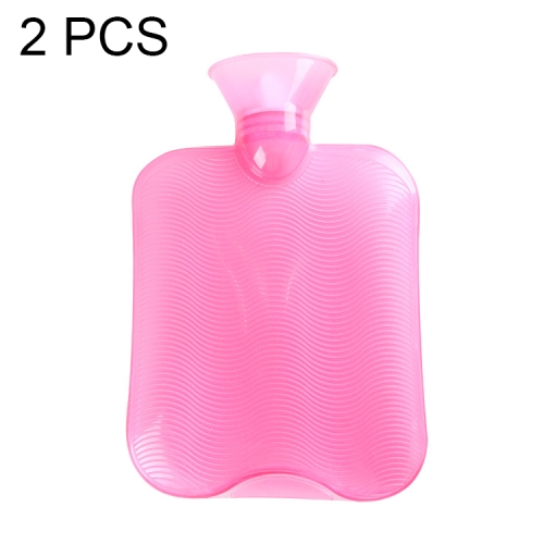 

2 PCS PVC Explosion-proof Leak-proof Water-filled Warm Water Bag, Size: 2000ml(Pink)