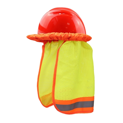 

2 PCS AH-004 Summer Sunscreen Helmet Breathable Reflective Cap Cover without Hat(Fluorescent Yellow)