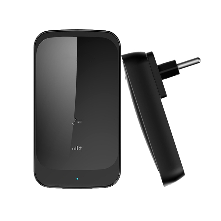 

C03 1 For 1 Home Wireless Waterproof Touch Sensor Doorbell(EU Plug Black)