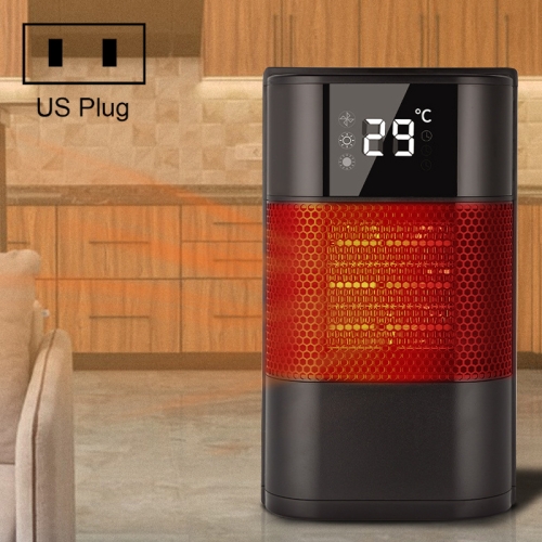 

N8 Table Air Heater Indoor Quick Heat Energy Saving Electric Heater, Specification: US Plug(Black)