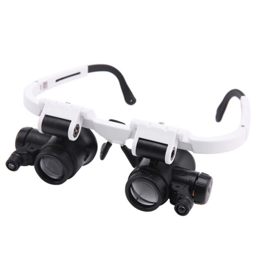 

9892H-1 8x / 15x / 23x 2LED Head-mounted Magnifier Watch Repair Glasses Type Magnifier