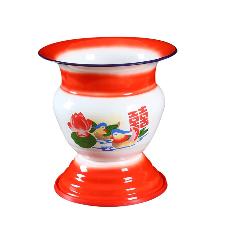 

Traditional Fruit Basket Ice Wine Dispenser, Size: 23x24.5cm(Red)