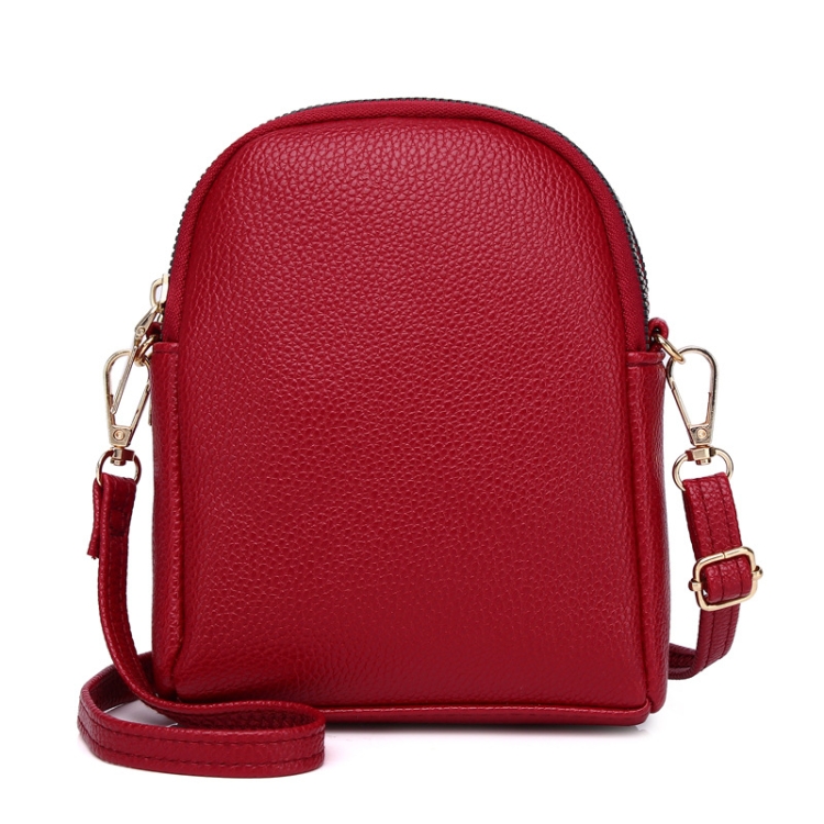 

M01 Iitchi Pattern Shoulder Crossbody Bag Ladies Cell Phone Bag(Red)