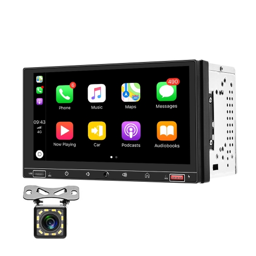 

A2916 7 inch Dual-spindle Universal MP5 Car Carplay MP4 Player, Style: Standard+12 Light Camera