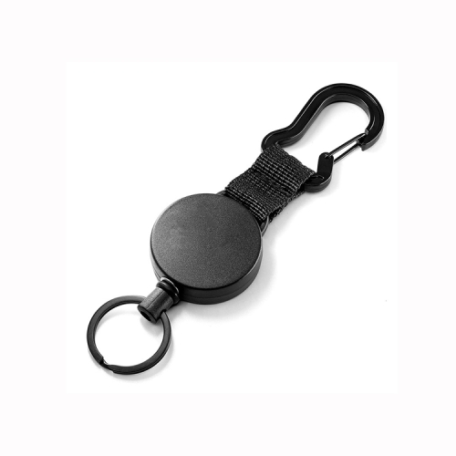 

Retractable High Elastic Wire Rope Gourd Shaped Key Chain, Size: Small