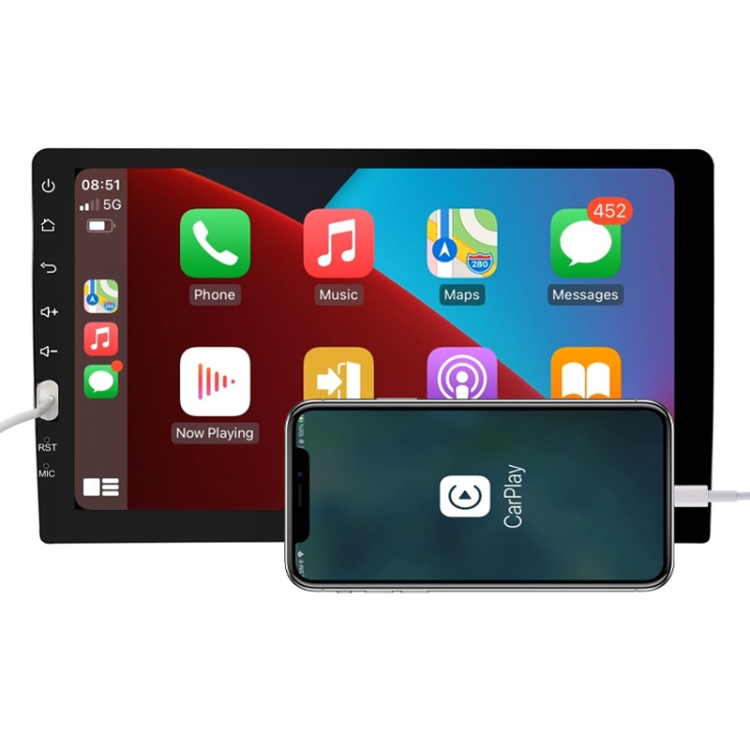 

Q3570 9 inch Carplay Single Spindle MP5 Player, Style: Standard