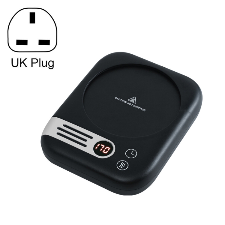 

DS1208 Coffee Heating Pad Warm Coaster Thermostatic Mat, Plug Type: UK Plug (Black)