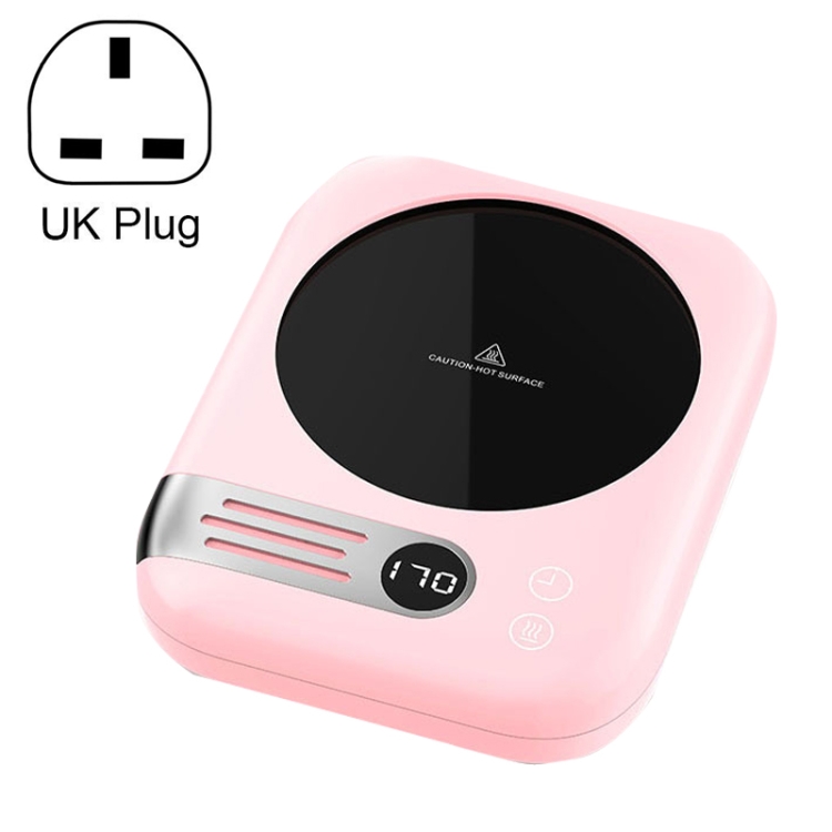 

DS1208 Coffee Heating Pad Warm Coaster Thermostatic Mat, Plug Type: UK Plug (Pink)