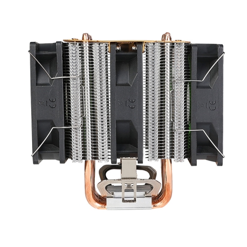 

Computer 6 Copper Tube CPU Radiator CPU Fan,Spec: 3 Fans Without Light