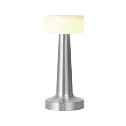 Lampada da tavolo con ricarica wireless touch Lampada da notte per  atmosfera (argento)