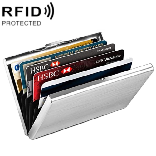 Porte-cartes en aluminium anti-RFID, Anti-vol, Ejection