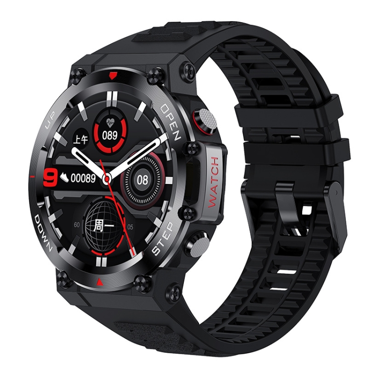 

AK45 1.32 Inch Heart Rate/Blood Pressure Monitoring Smart Bluetooth Calling Watch(Black)