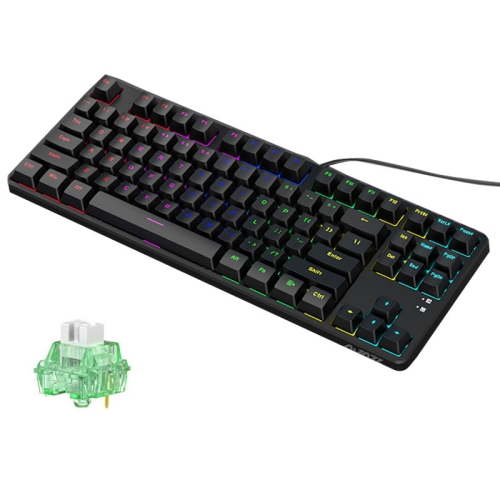 

Ajazz AK873 87 Keys Mixed Light Version Hot Swap Wired DIY Customized Mechanical Keyboard(Shanlan Shaft)