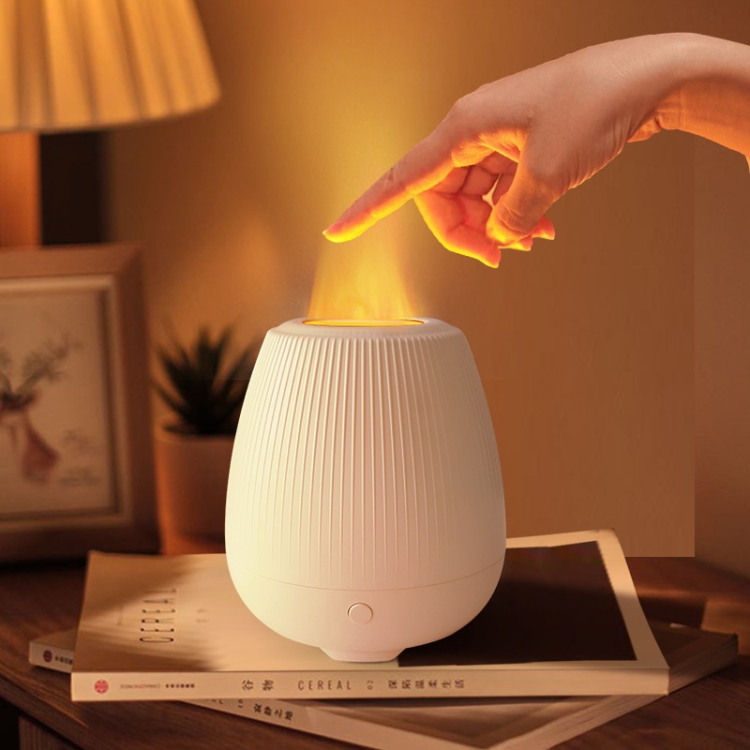 

White Noise Simulation Flame Aromatherapy Machine Ultrasonic Humidifier(US Plug)
