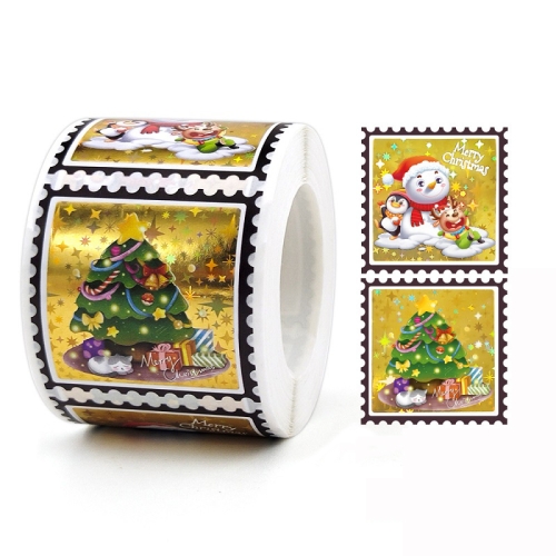 

3 PCS Christmas Decorative Stickers Holiday Gifts Label Stickers, Size: 38x38mm(K-220 R1)