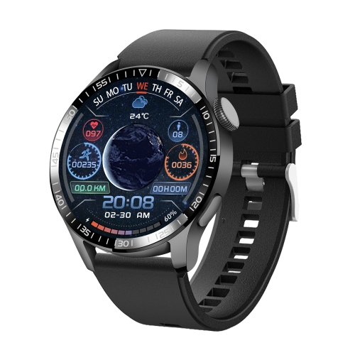 

UM93Pro 1.28 Inch Heart Rate/Blood Oxygen Monitoring Bluetooth Calling Watch With NFC Function(Black Silicone)