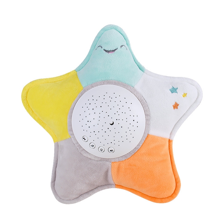 

Kids Soft Toys Stuffed Plush Toys With Music & Stars Projector Light(Pentagram)