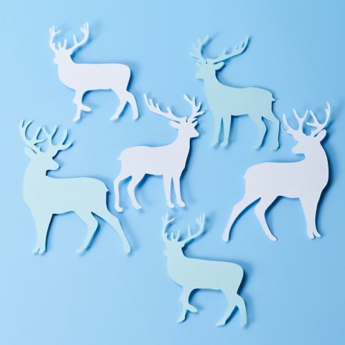 

Paper-cut Deer Cool Theme Jewelry Ornaments Product Shooting Props