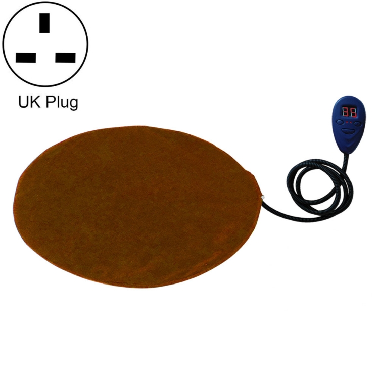 

30x30cm Coffee 12V Low Voltage Multifunctional Warm Pet Heating Pad Pet Electric Blanket(UK Plug)