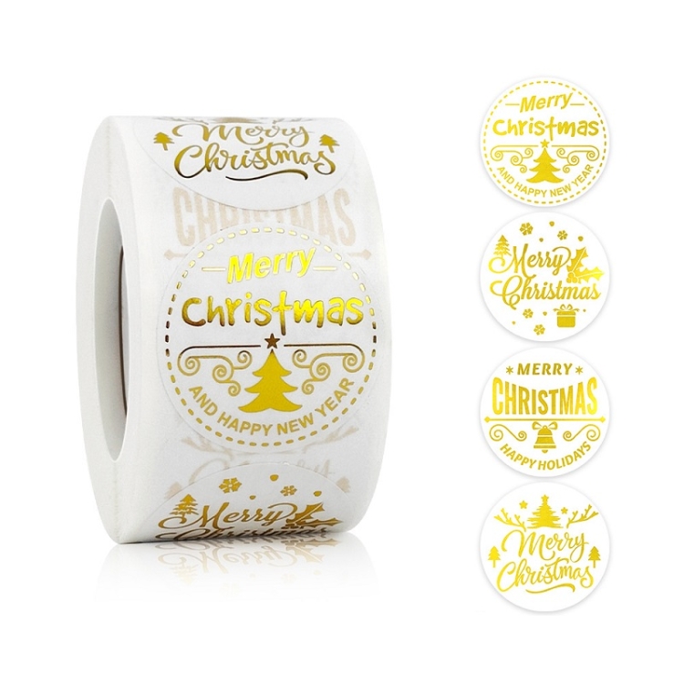 

3 PCS Perm Christmas Festival Gift Tags Decorative Seal Stickers, Size: 3.8cm(C-90-38)