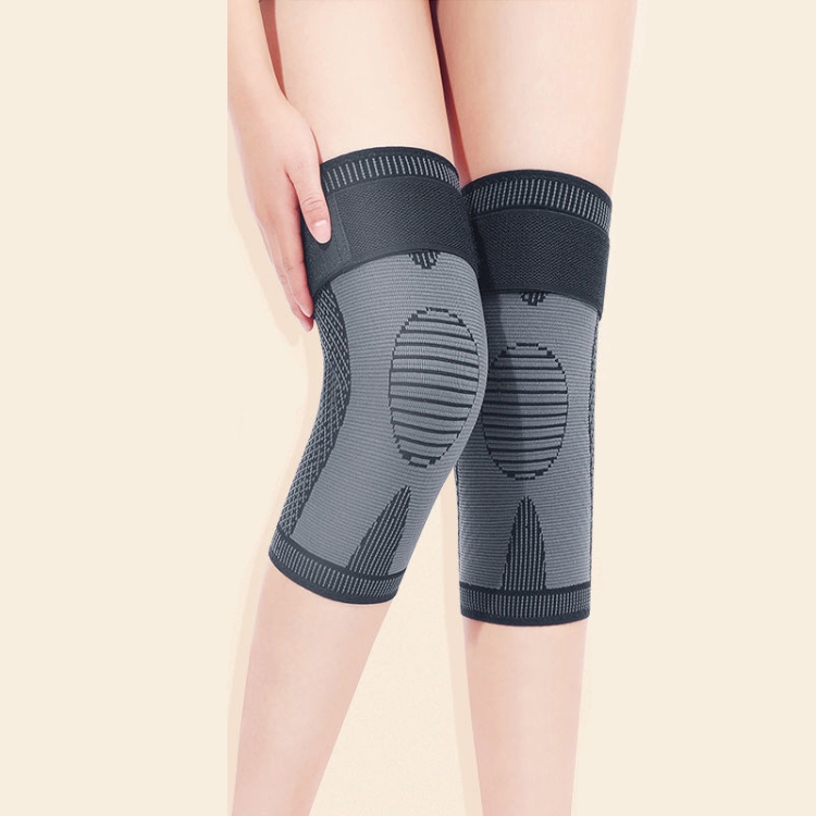 

1 Pair Strap Compression Knee Pads Anti-Cold and Anti-Slip Pads, Style: Keep Warm XXL