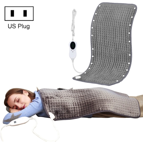 Electric Heating Blanket Heating Physiotherapy Pad Warm Waist Belly Pad with Buckle 30 x 40cm(US Plug)