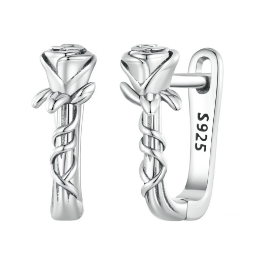 

BSE716 925 Silver Rose Earring Clasp