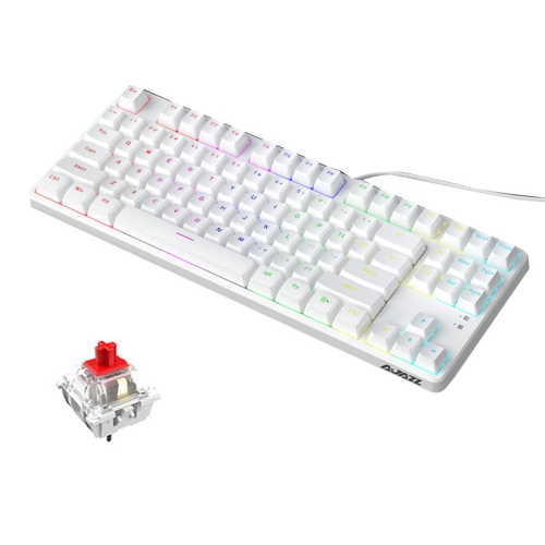 

Ajazz AK873 87 Keys Colorful Version Hot Swap Wired DIY Customized Mechanical Keyboard(Red Shaft)