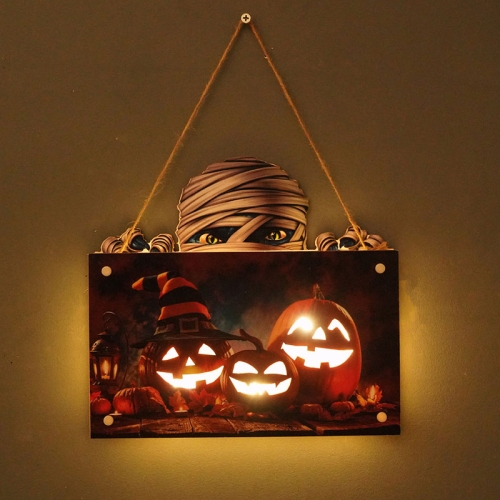 

WSGP-01B Halloween Door LED Decorative Light Pendant Horror Atmosphere Lamp