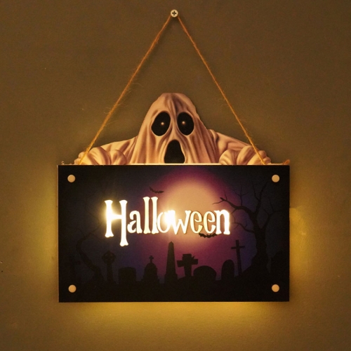 

WSGP-02C Halloween Door LED Decorative Light Pendant Horror Atmosphere Lamp