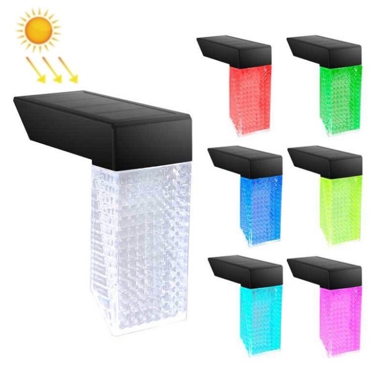 

Outdoor Waterproof Courtyard Corridor Steps LED Solar Light(White+Colorful Light)