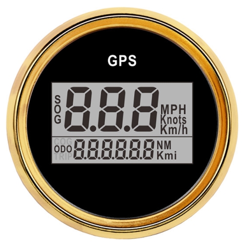 

PLG2 DN52mm 12/24V Car and Boat General GPS Odometer Speedometer(BG)