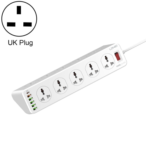 

LDNIO SC10610 30W 10+6 Ports Multifunctional Travel Home Office Fast Charging Socket, Spec: UK Plug