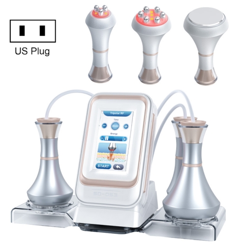 

3 In 1 80k Metal Fat Blaster RF Ultrasonic Beauty Machine US Plug(Golden Edge)