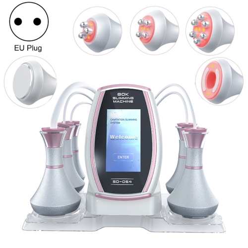 

5 In 1 80K Ultrasonic Cavitation Vacuum Radio Frequency Lipo Slimming Machine EU Plug(Pink Edge)